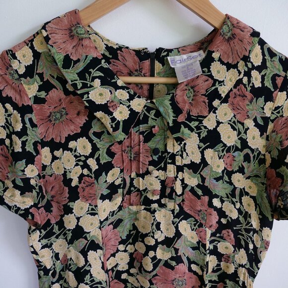 Vintage 1990s Dress Women's US size 6 M Floral Print 90s Dresses Retro Thrift - Picture 7 of 10